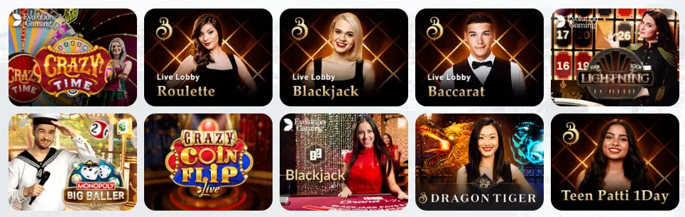 Jeux de casino en direct VINCI SPIN CASINO