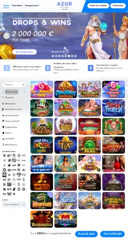 l'application et l'interface VINCI SPIN CASINO