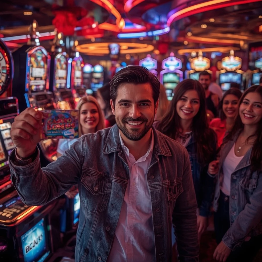 une personne avec un bonus de VINCI SPIN CASINO